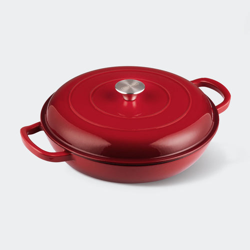 3.8qt cast iron red