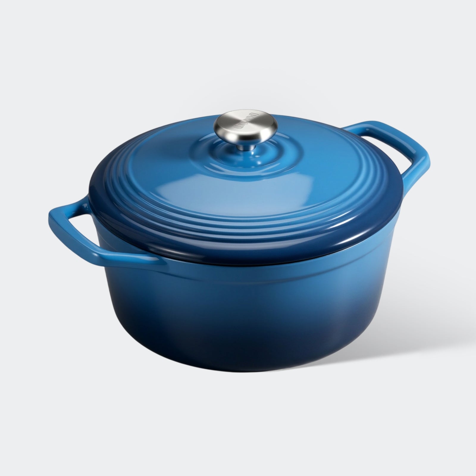 Overmont 5.5Quart Cast Iron Dutch Oven Drip-pattern Lid Multicolor