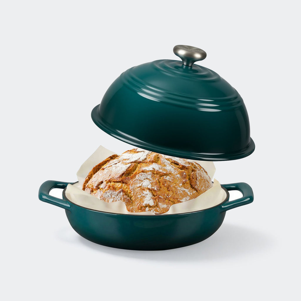 Overmont 6QT Cast Iron Bread Dutch Oven Multicolor