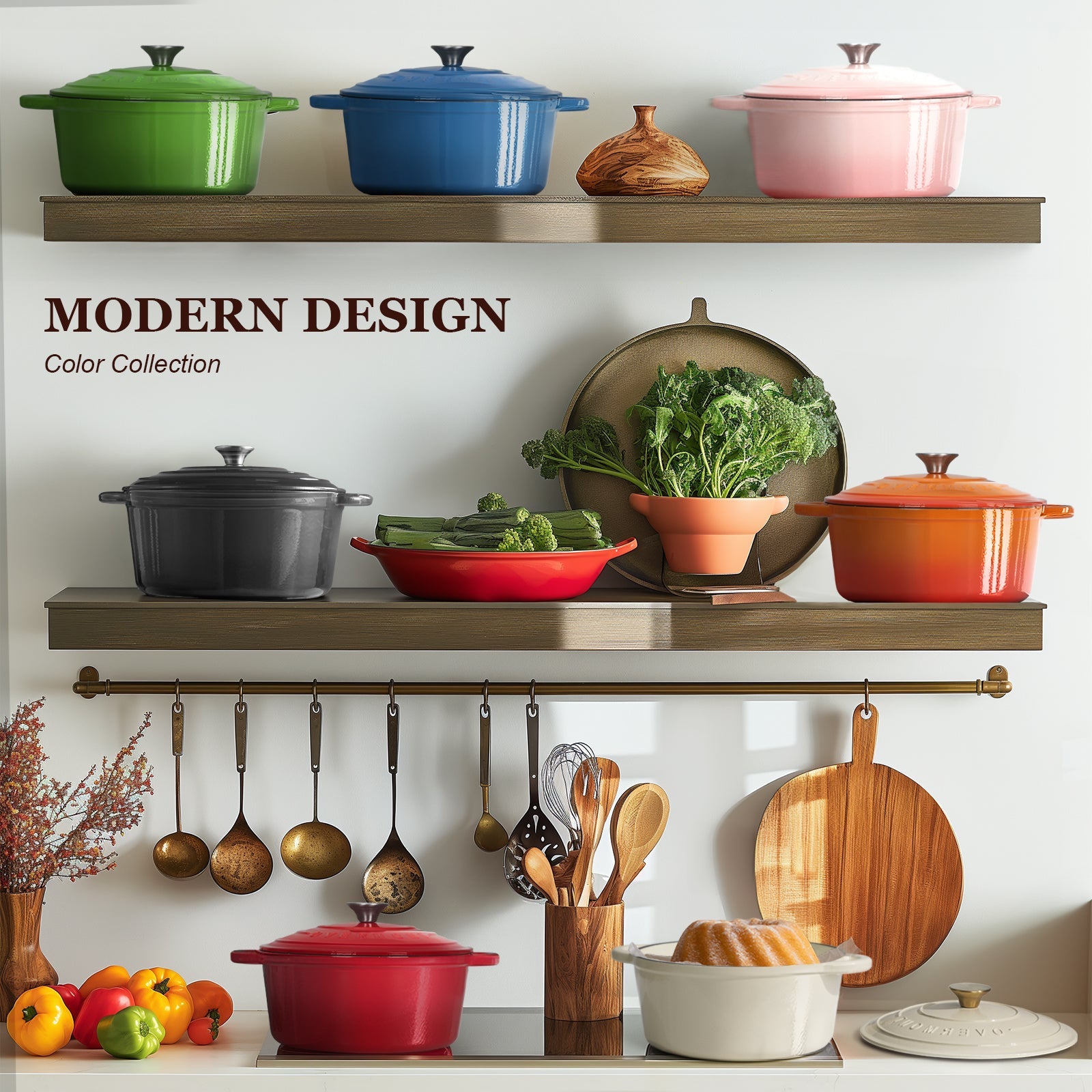 Modern Design Colorful cookware set