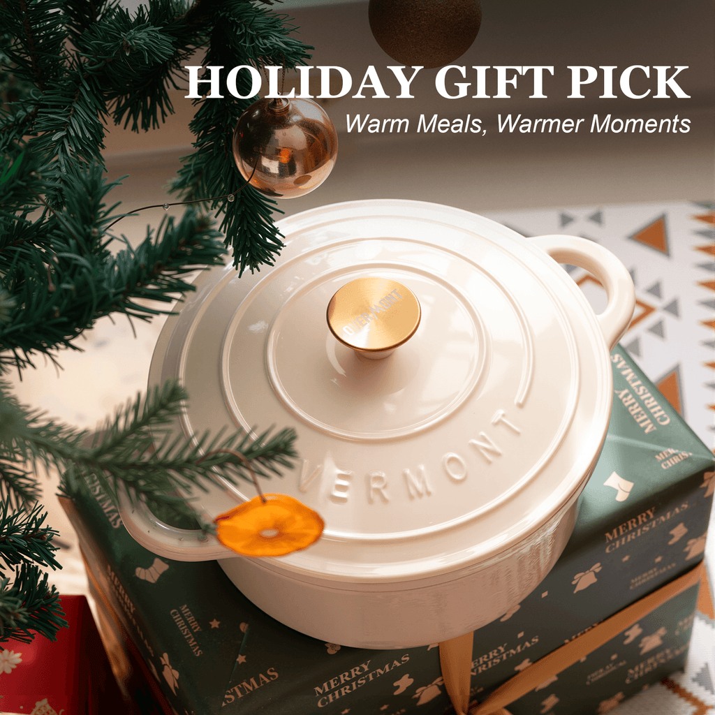Overmont 5.5QT Enameled Cast Iron Dutch Oven Multicolor